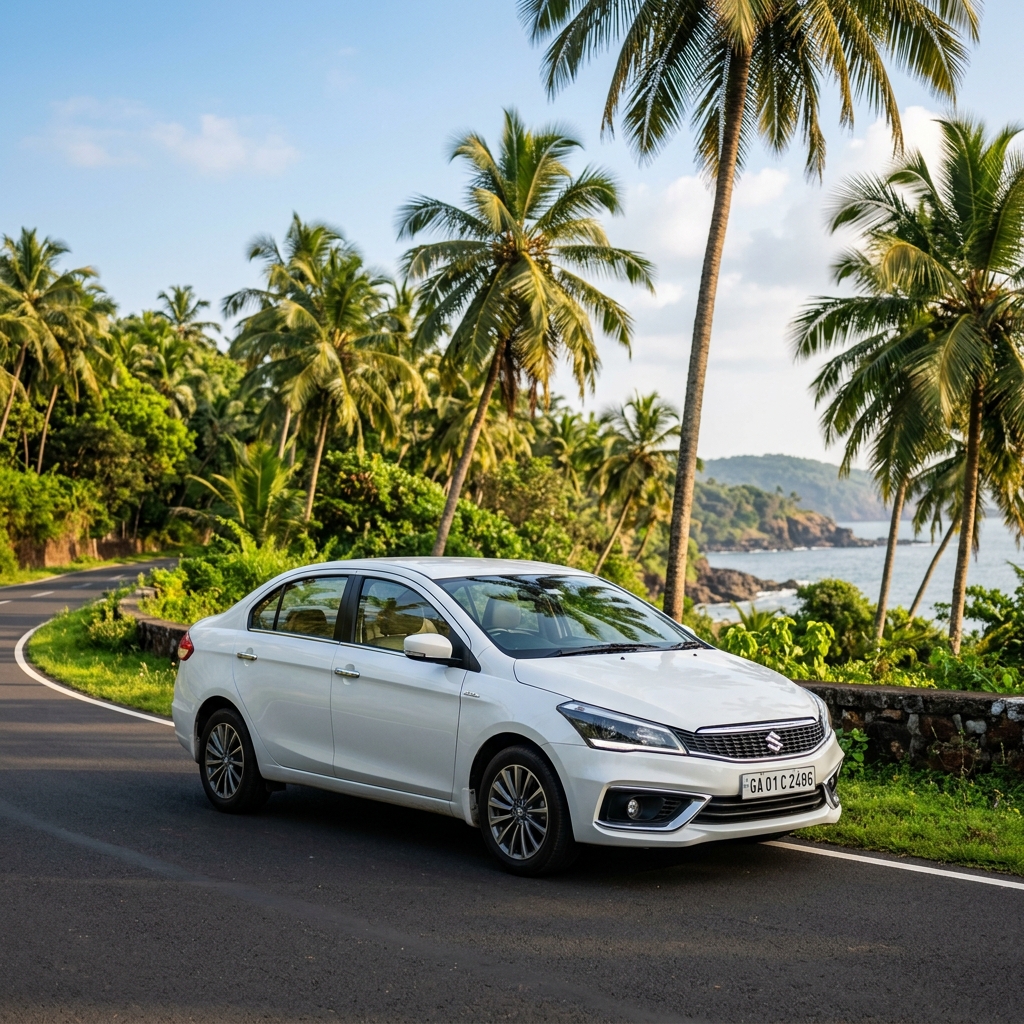 Sedan car for taxi service in Goa and airport transfers